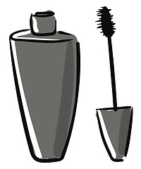 Image showing Black mascara vector or color illustration