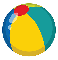 Image showing Toy ball, vector or color illustration.