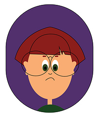 Image showing Image of big glasses, vector or color illustration.