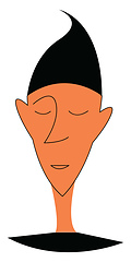 Image showing Boy with spiked hair style vector or color illustration