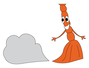 Image showing Cartoon broom vector or color illustration
