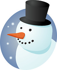 Image showing Smiling snowman