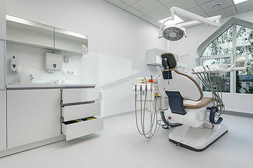 Image showing Interior of dentistry medical office, special equipment