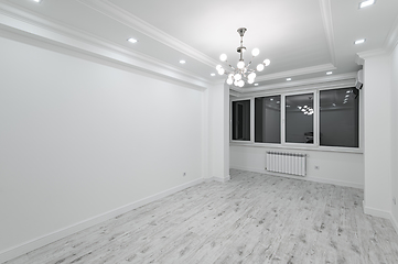 Image showing modern white empty room with window