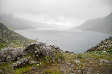 Image showing Mountain hiking in Norway