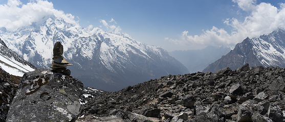 Image showing Mountain landscape in Nepal