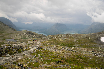 Image showing Mountain hiking in Norway