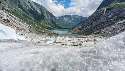 Image showing Glacier travel in Norway summer trip