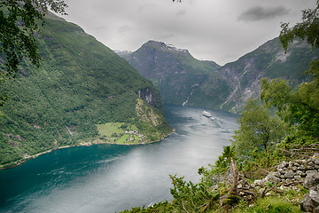 Image showing Travel in norwegian fjord