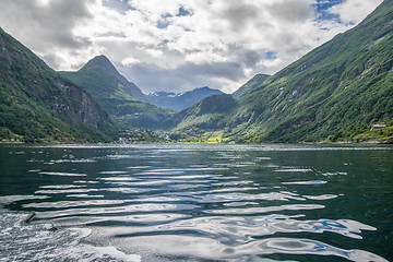 Image showing Dramatic fjord landscape in Norway