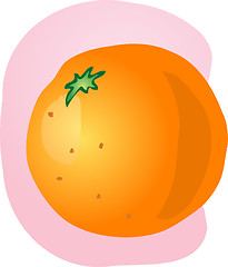 Image showing Whole orange illustration