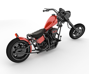 Image showing A bike two wheeler vector or color illustration