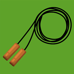 Image showing skipping Rope vector color illustration.