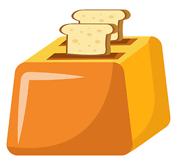 Image showing Toaster vector color illustration.