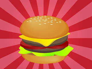 Image showing Hamburger illustration