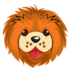 Image showing Chow Chow illustration vector on white background