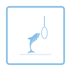 Image showing Jump dolphin icon