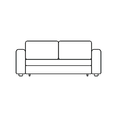 Image showing Cinema sofa icon