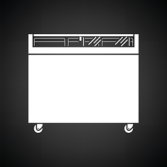 Image showing Supermarket mobile freezer icon