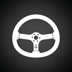 Image showing Icon of  steering wheel 