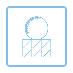 Image showing Roller coaster loop icon