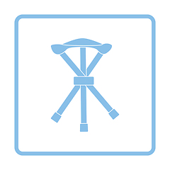 Image showing Icon of Fishing folding chair