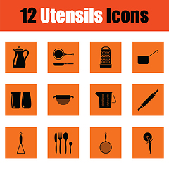 Image showing Utensils icon set