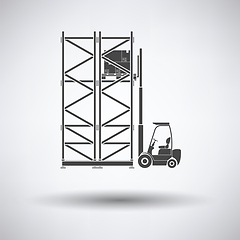 Image showing Warehouse forklift icon