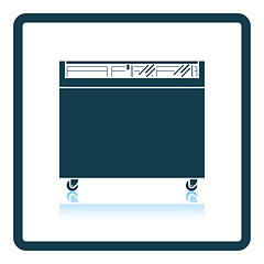 Image showing Supermarket mobile freezer icon