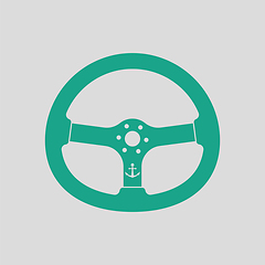 Image showing Icon of  steering wheel 