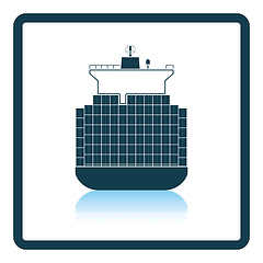 Image showing Container ship icon