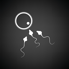 Image showing Sperm and egg cell icon