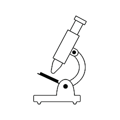 Image showing School microscope icon