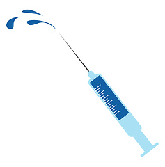 Image showing Syringe, vector or color illustration.