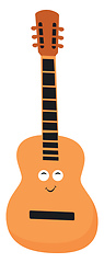 Image showing Guitar, vector or color illustration.