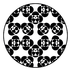 Image showing A optical illusion of kaleidoscope vector or color illustration