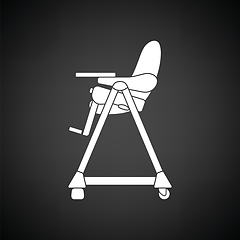 Image showing Baby high chair icon