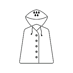 Image showing Icon of raincoat