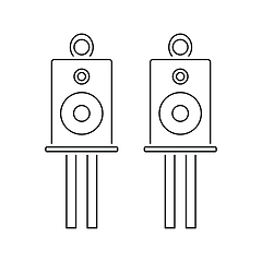 Image showing Audio system speakers icon