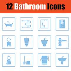 Image showing Bathroom icon set