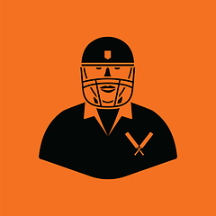 Image showing Cricket player icon