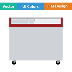 Image showing Supermarket mobile freezer icon