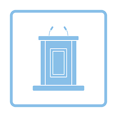 Image showing Witness stand icon