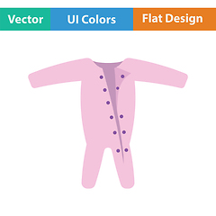 Image showing Baby onesie icon
