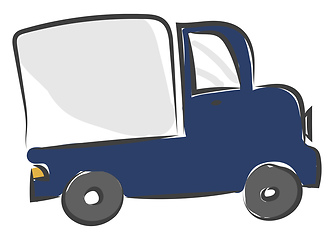 Image showing A big truck vector or color illustration