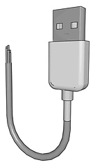 Image showing Uses of USB vector or color illustration