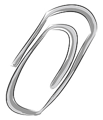 Image showing Paper clip vector illustration 