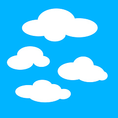 Image showing Clouds vector color illustration.