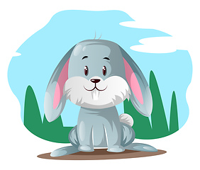 Image showing Blue Squirrel, vector color illustration.