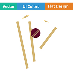 Image showing Cricket wicket icon